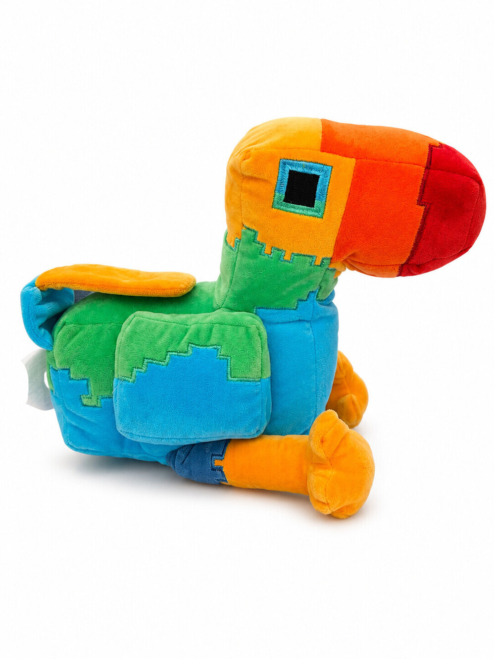 Minecraft Legends Big Beak Parrot Plush 14" Pillow Buddy Colorful Bird Mojang